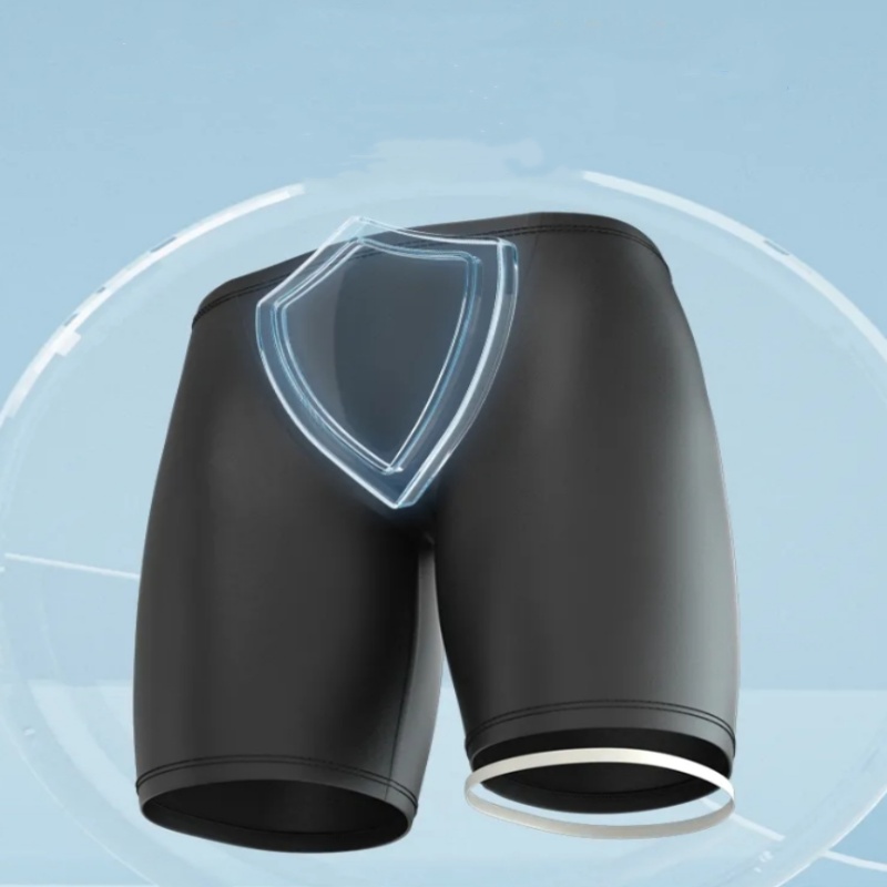Men Boxers Shorts Silicone PU  – Pouch Boxer Pouch recenzja i cena
