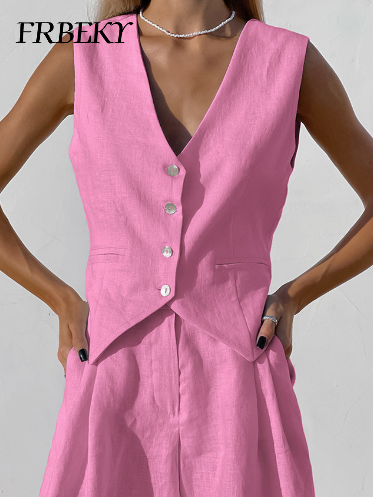 New Cotton Linen Vest Short Se – Sleeveless Undershirt recenzja i cena