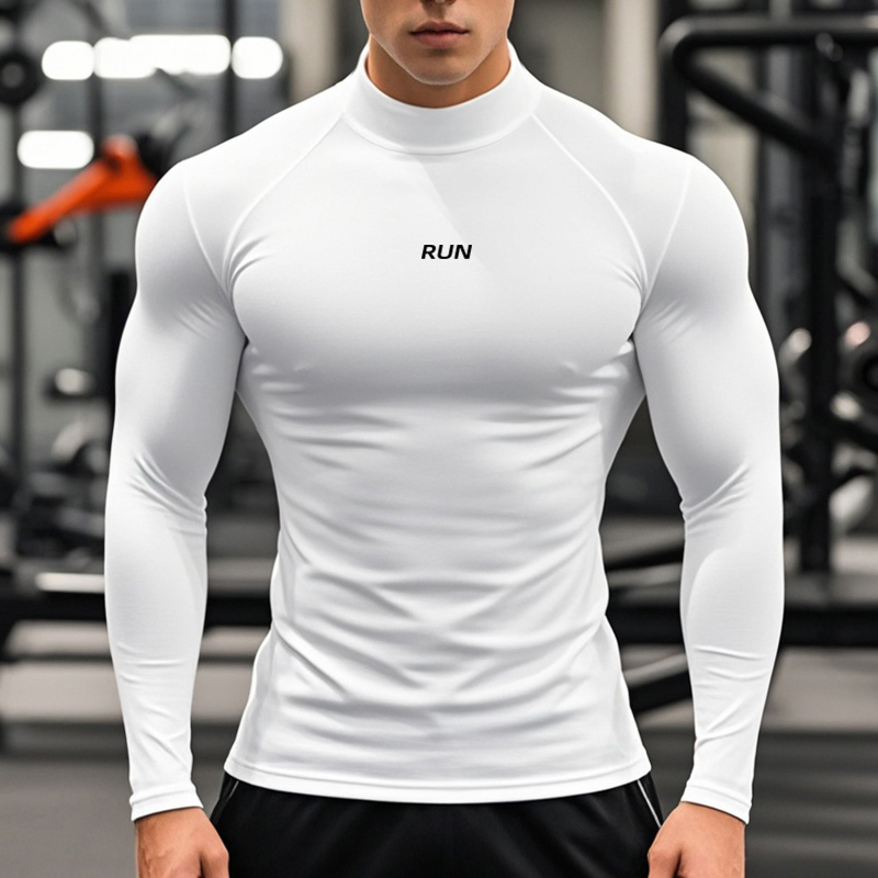 Men's Running Turtleneck Quick – T Shirt Tight Fit recenzja i cena