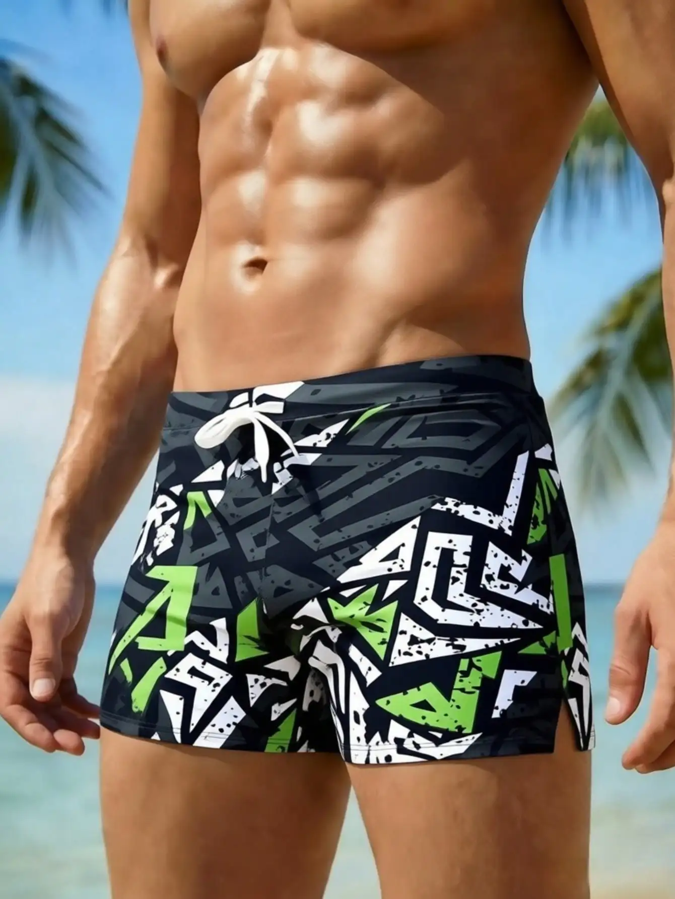 Men's Fashion Printed Pattern  – Bamboo Fiber Trunk recenzja i cena