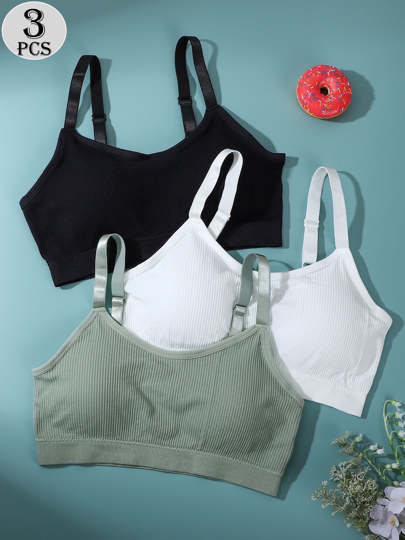 3-Pack - Women's Sports Bra -  – Multi Pack Underwear recenzja i cena