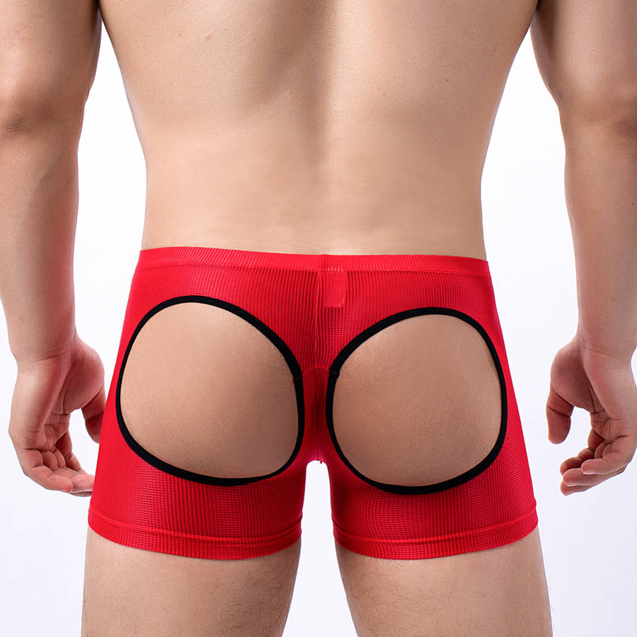 Men's Open Butt Boxer Shorts M – Mesh Sport Boxer recenzja i cena
