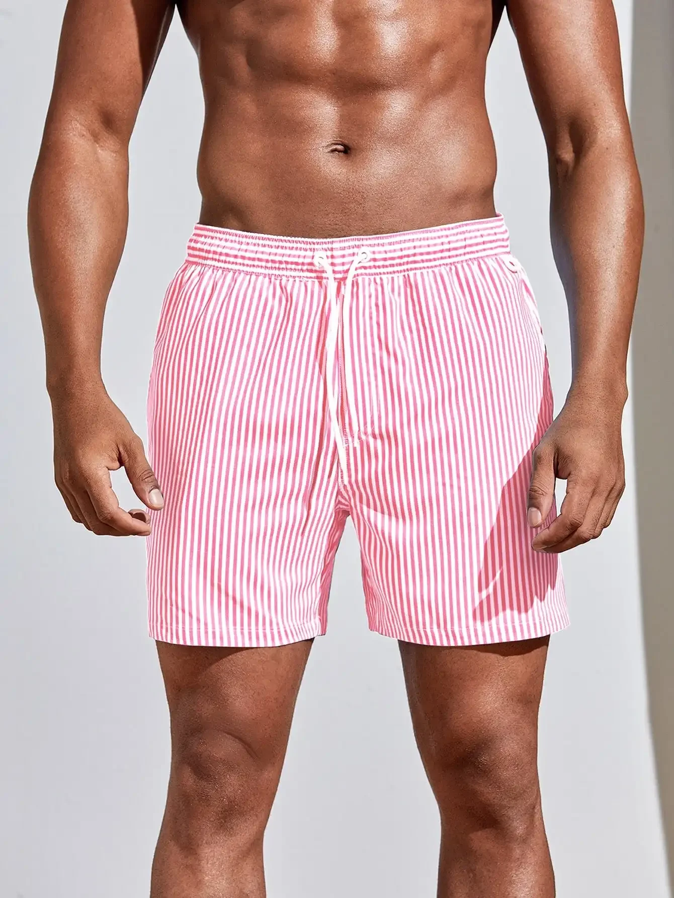 Men Vertical Striped Drawstrin – Bamboo Fiber Trunk recenzja i cena
