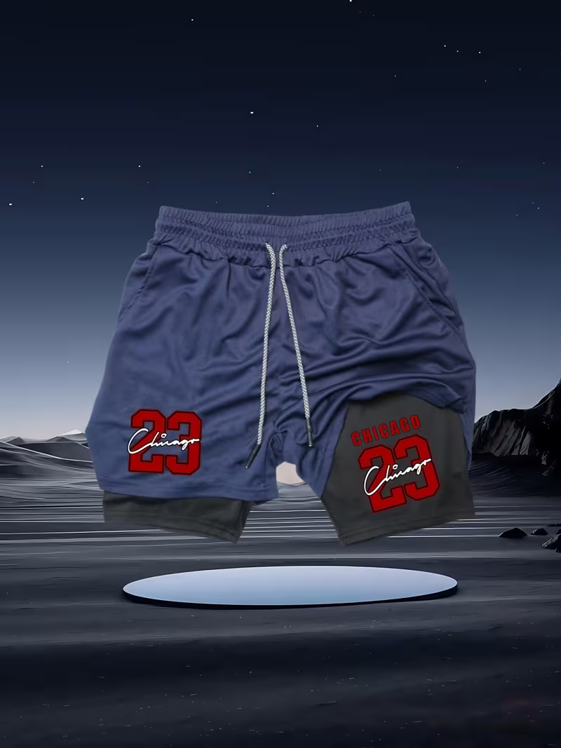 2026 New Men's Quick-Dry Doubl – Compression Shorts Athletes recenzja i cena