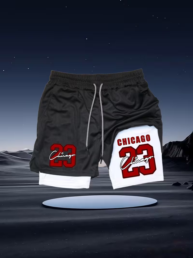 2026 New Men's Quick-Dry Doubl – Compression Shorts Athletes recenzja i cena