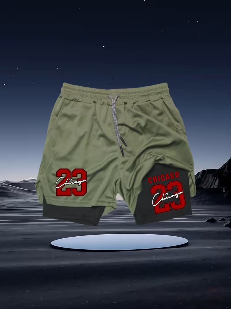 2026 New Men's Quick-Dry Doubl – Compression Shorts Athletes recenzja i cena
