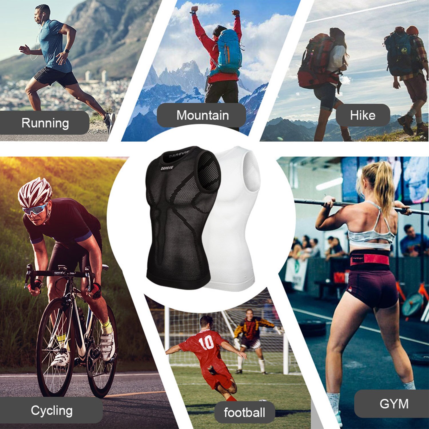 DAREVIE Cycling First Layer Ma – Sleeveless Undershirt recenzja i cena