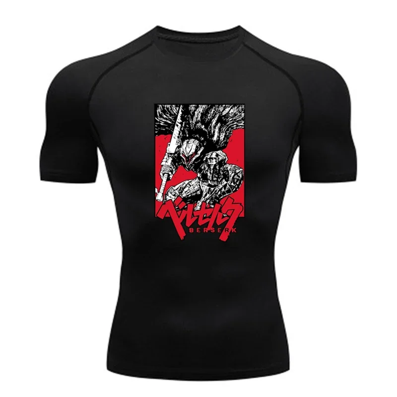 Sportswear for Men Gym Anime B – T Shirt Tight Fit recenzja i cena