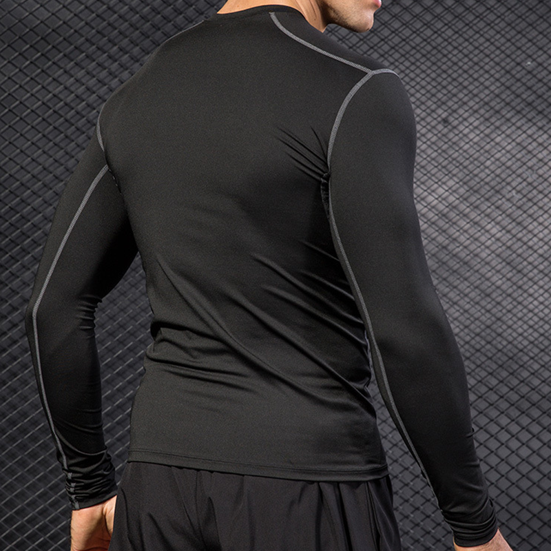 Men's Running Sports Long Slee – T Shirt Tight Fit recenzja i cena