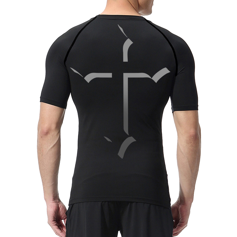 Cross Print Compression Shirt  – Base Layer Top recenzja i cena