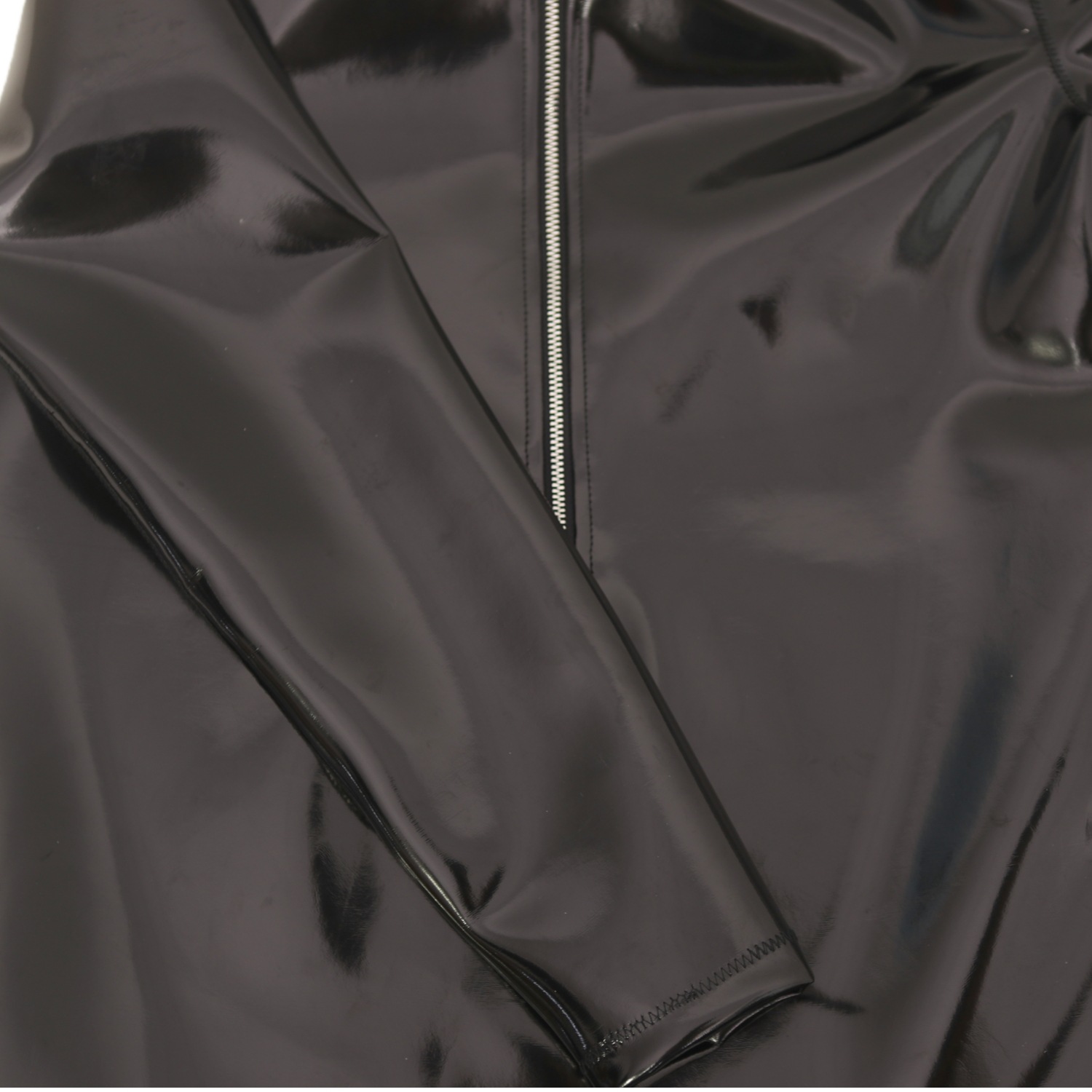 Sexy Men PVC Glossy Shiny Long – T Shirt Tight Fit recenzja i cena