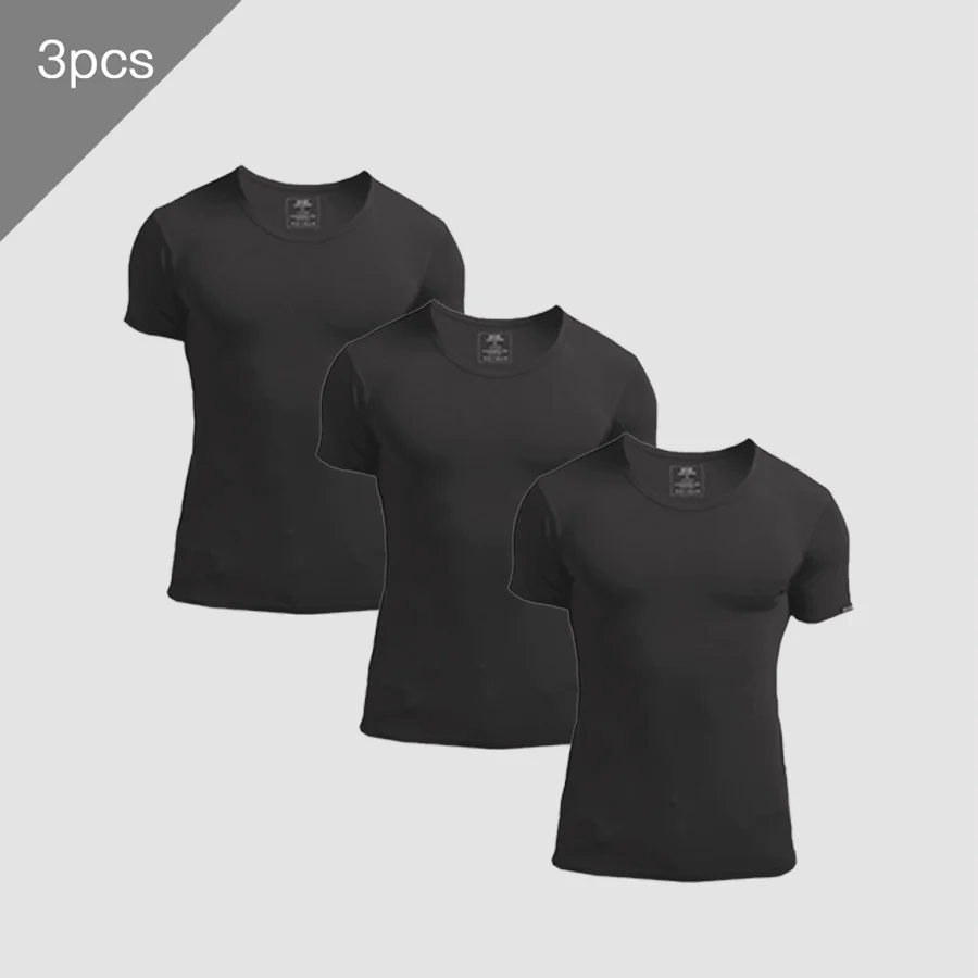 3PCS Men's Summer Short Sleeve – Undershirt Crew Neck recenzja i cena