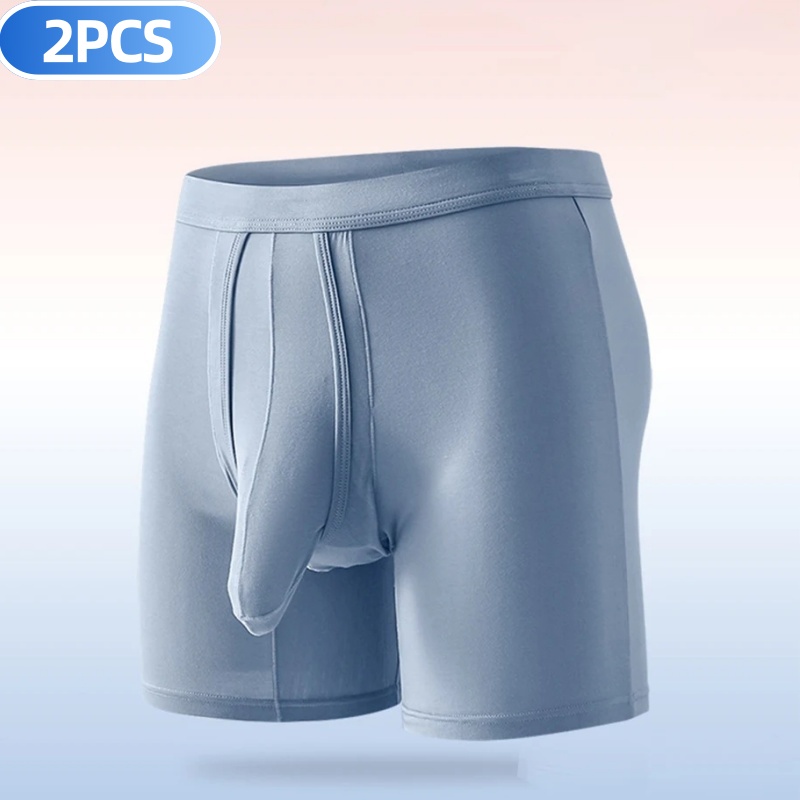 2PCS Mens Long Legs Underwear  – Long Leg Trunk Men recenzja i cena
