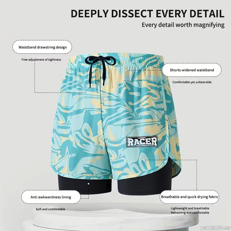 Swimming Trunks Adult Double L – Trunk Breathable Men recenzja i cena