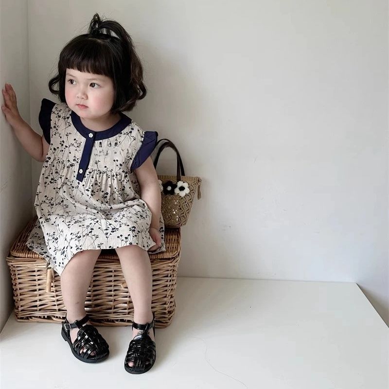 Girls summer floral dress 2024 – Undershirt Crew Neck recenzja i cena