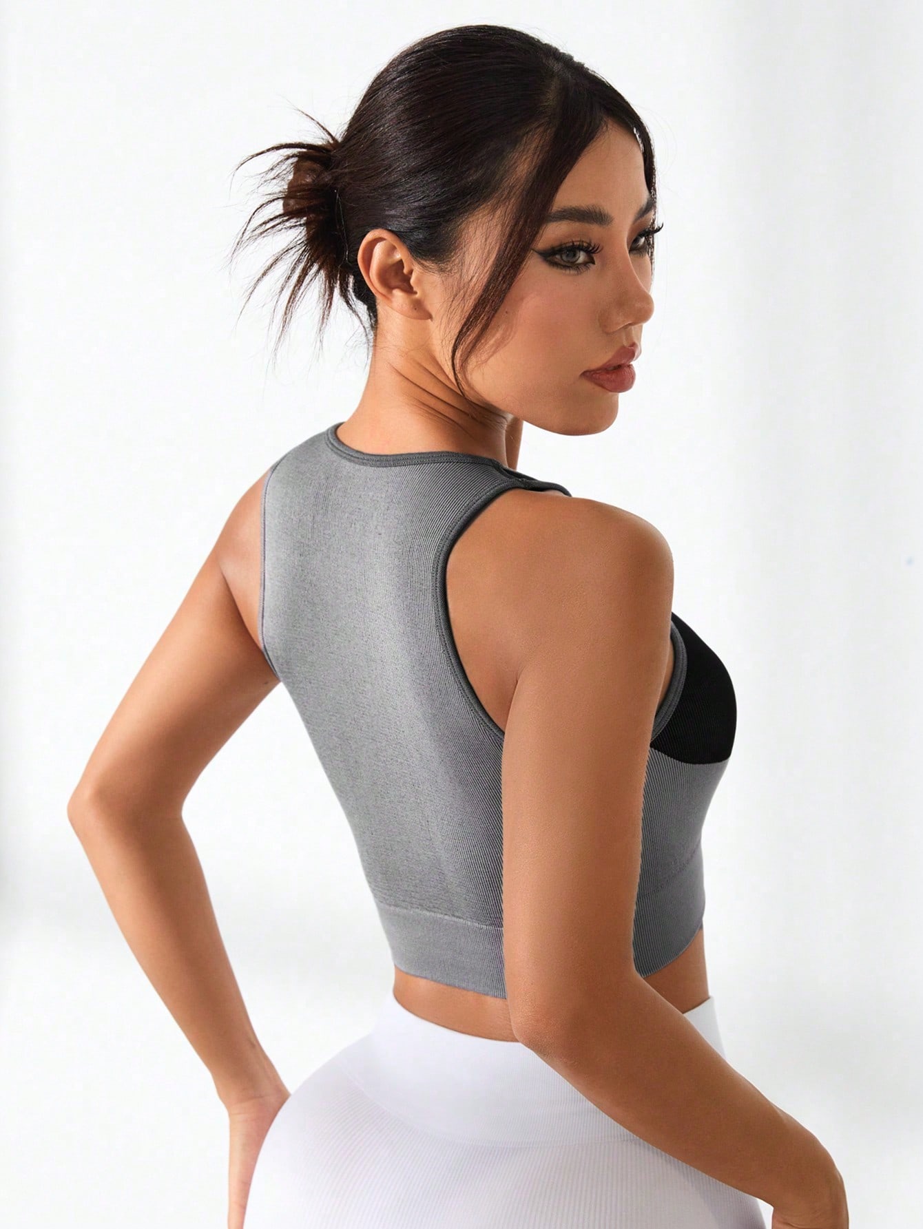 Women Color Block Cross Line R – Tank Top Ribbed recenzja i cena