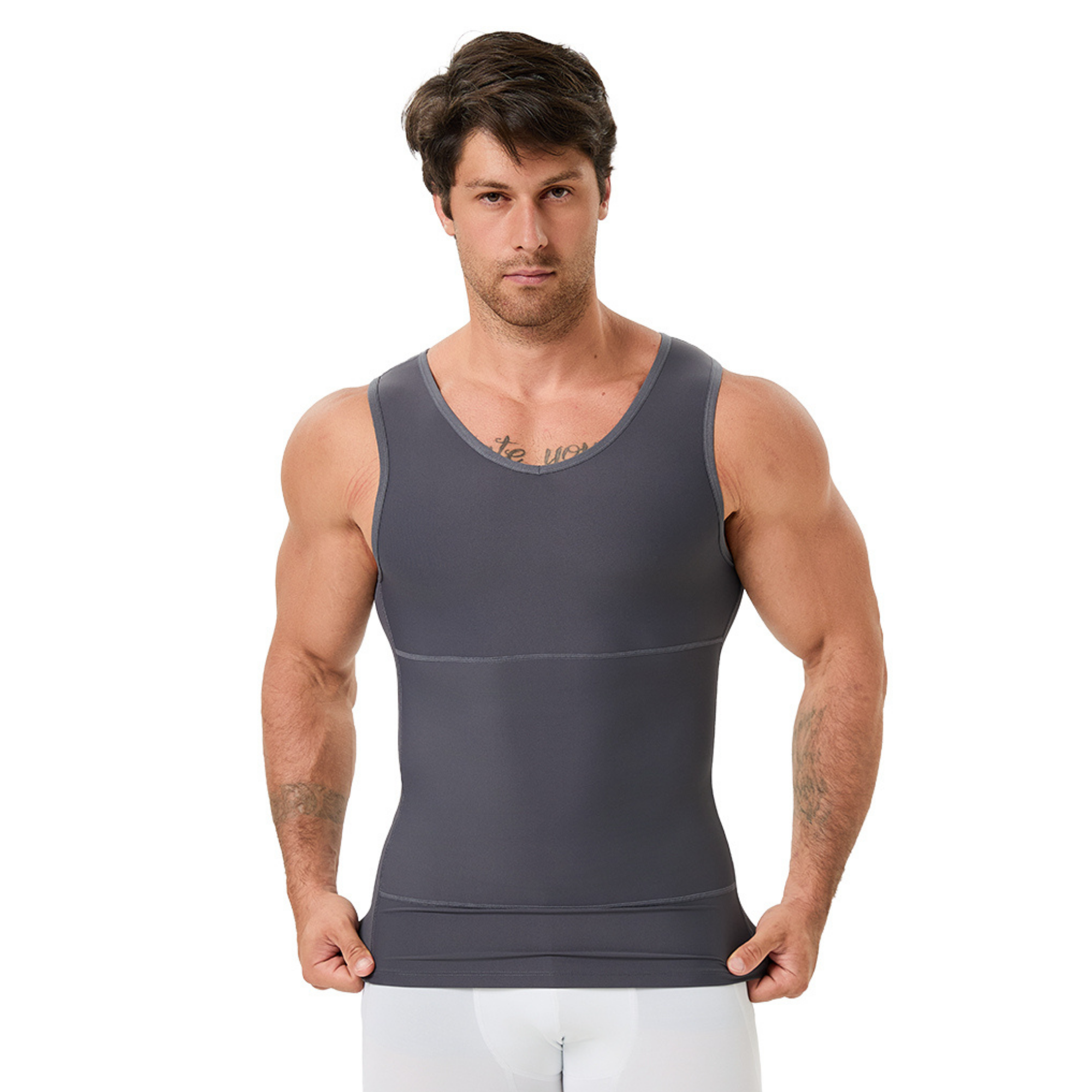Men's V Neck Compression Shape – Undershirt Crew Neck recenzja i cena