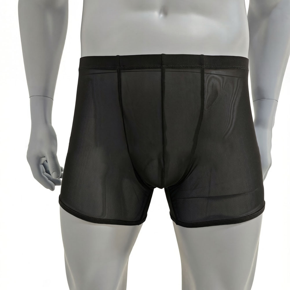 Men Mesh See-through Ultra-thi – Long Leg Trunk Men recenzja i cena