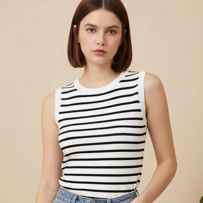 One Size Short Striped Ice Sil – Sleeveless Undershirt recenzja i cena
