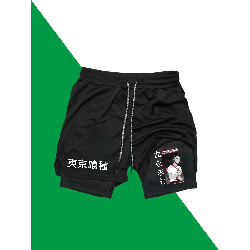 Tokyo Ghoul Print 2in1 Running – Compression Shorts Athletes recenzja i cena
