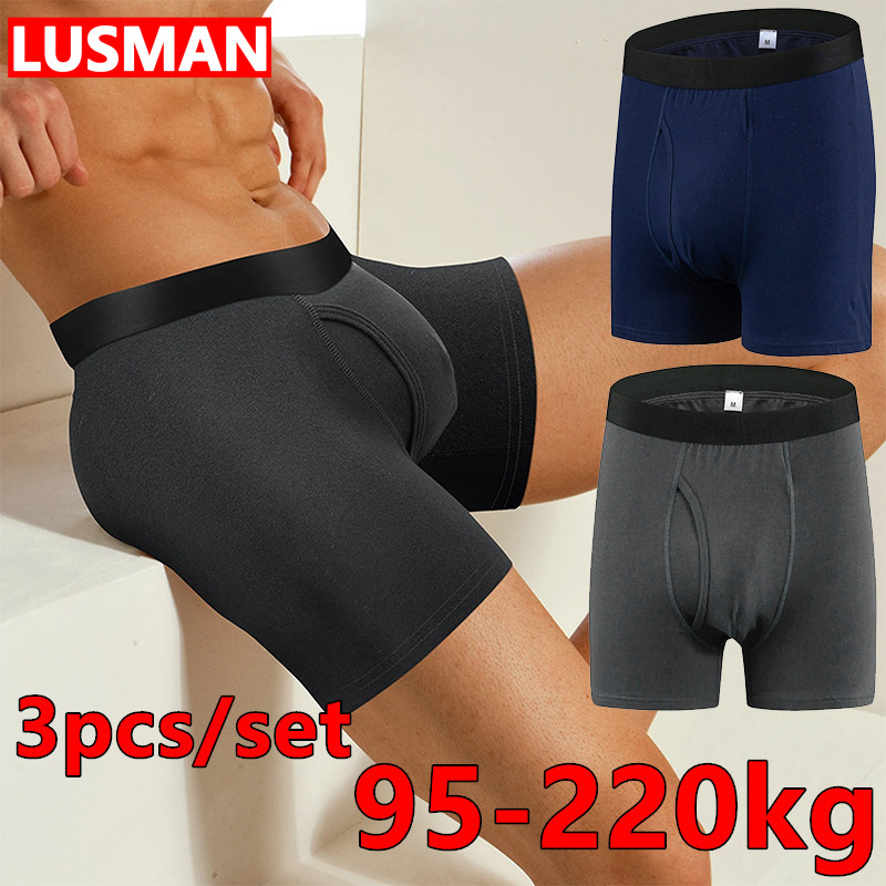 3pcs Men's Cotton Underwear Bo – Boxer Brief Pack Cotton recenzja i cena