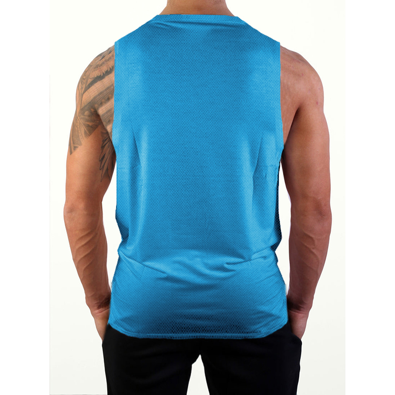 Summer Mesh Gym Tank Top Men L – Sleeveless Undershirt recenzja i cena