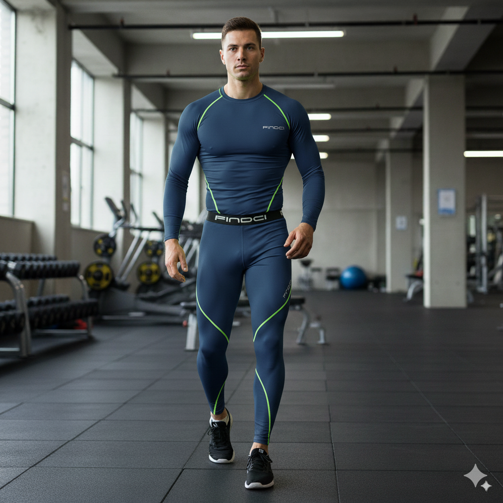 FINDCI Men's Sports Running Se – Compression Long Pant recenzja i cena