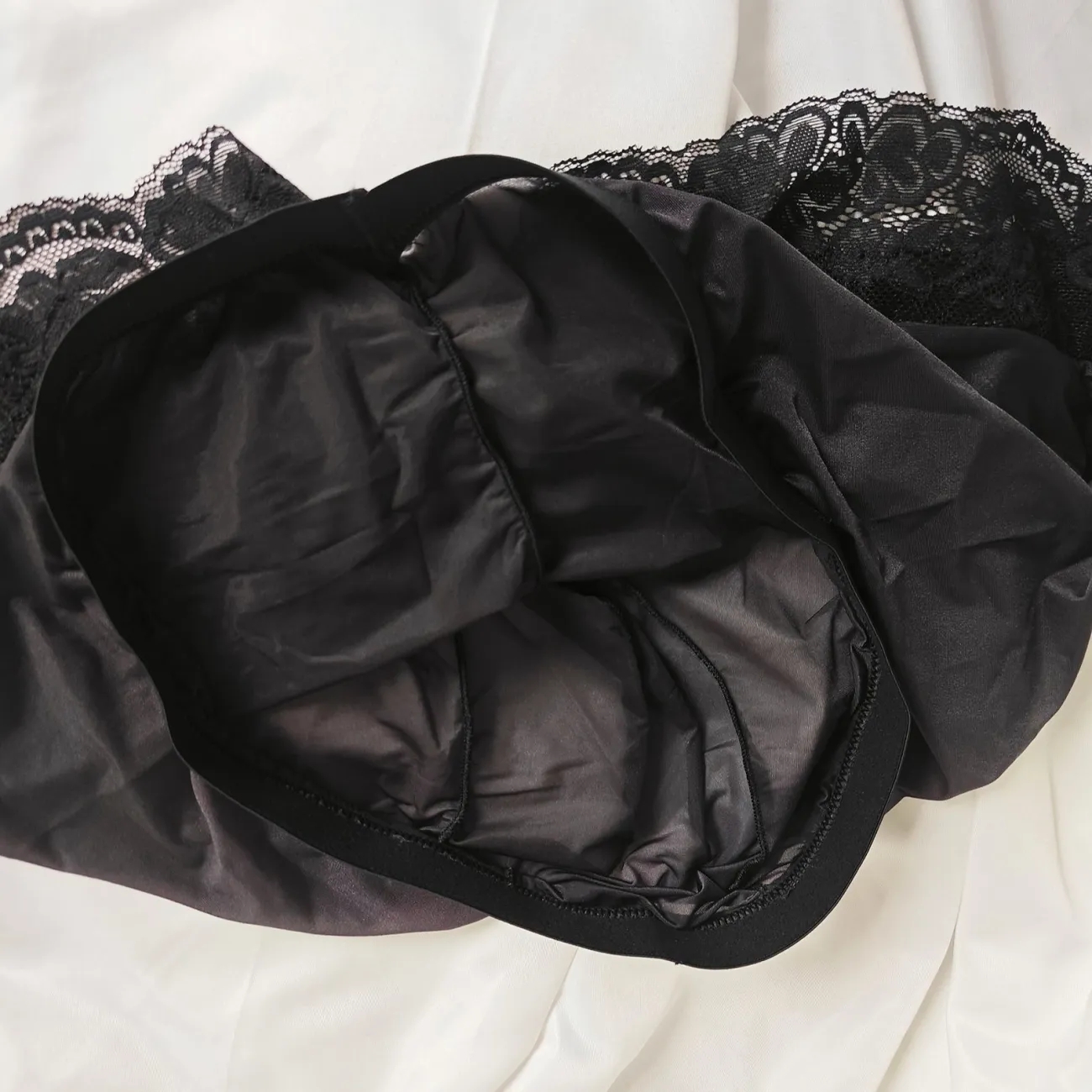 Sexy Man's Glossy Lace Hem Sho – Pouch Boxer Pouch recenzja i cena
