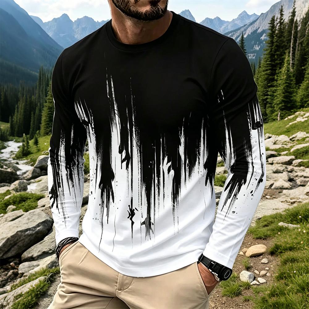 Men's Gradient Ink Splash Long – Base Layer Top recenzja i cena