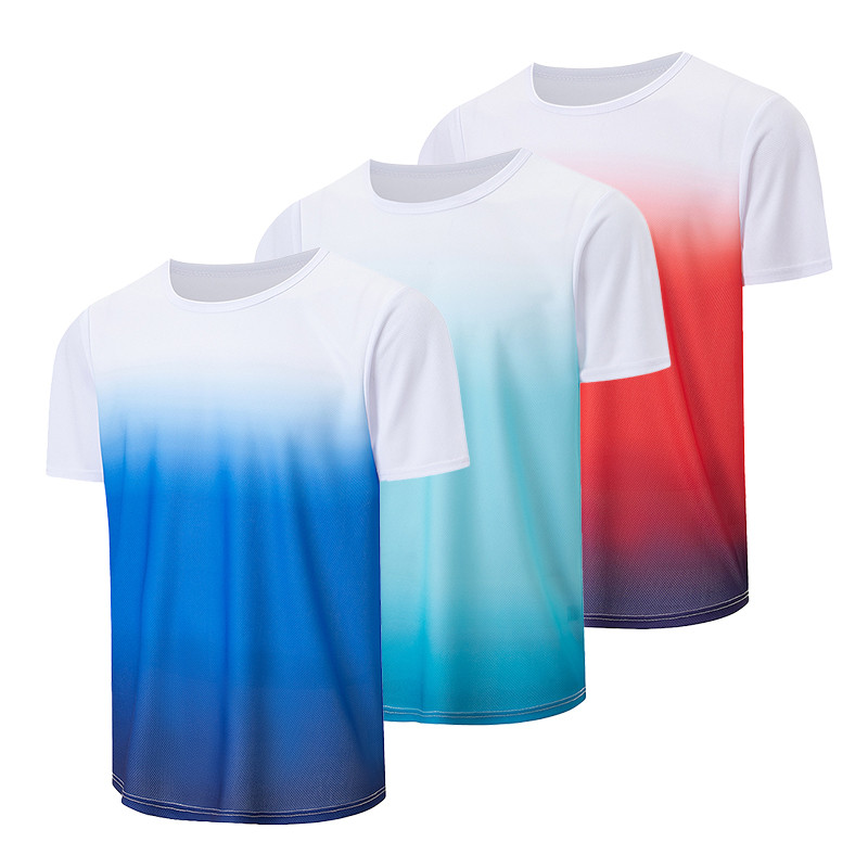 1/3 piece men's summer gradien – Undershirt Crew Neck recenzja i cena